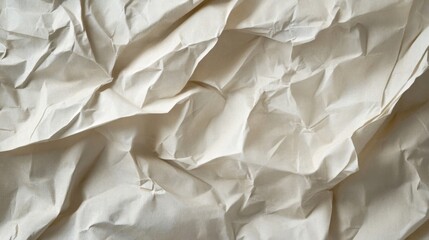 Obraz premium Close-up Texture of Crumpled White Paper