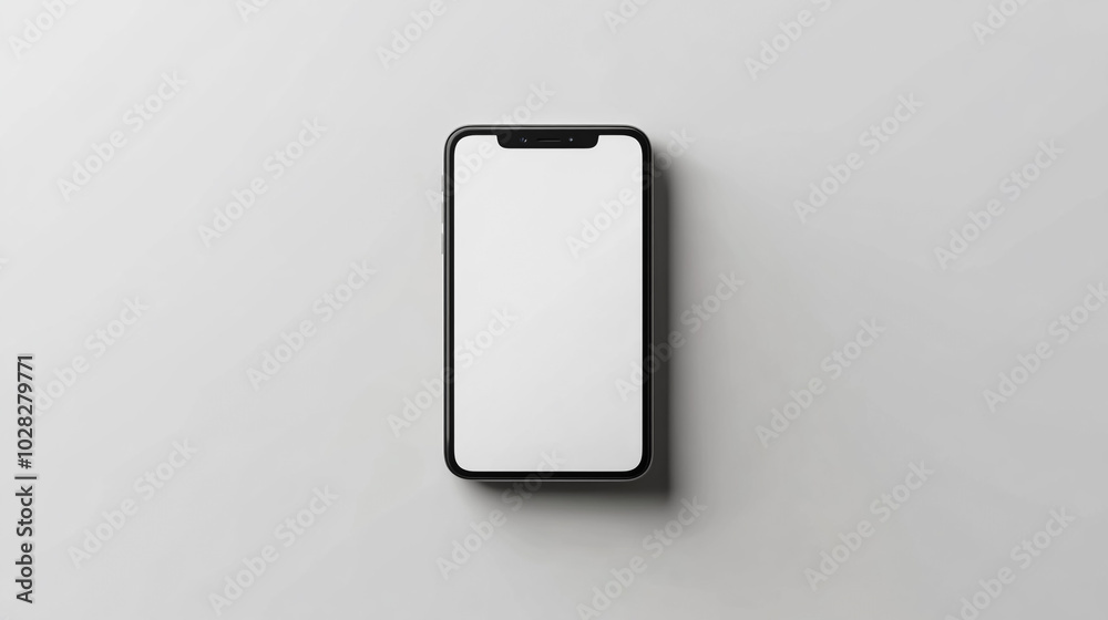 Wall mural phone isolated on white background