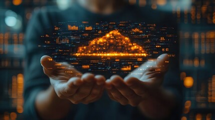 Captivating Futuristic Digital Visualization of Glowing Ethereal Cosmic Nebula in Dynamic Interstellar Universe Landscape