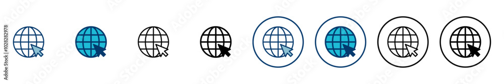 Wall mural web icon vector isolated on white background. website vector icon. internet world vector