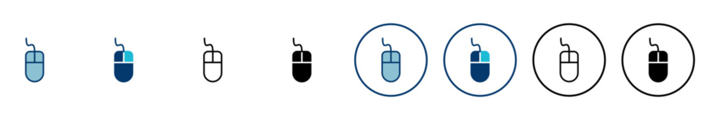 Computer Mouse Icon vector isolated on white background. Computer mouse vector icon