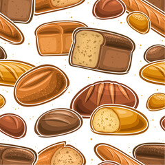 Vector Bread Seamless Pattern