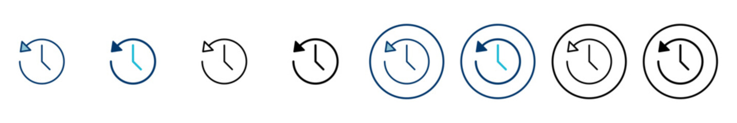 History icon vector isolated on white background. History vector icon