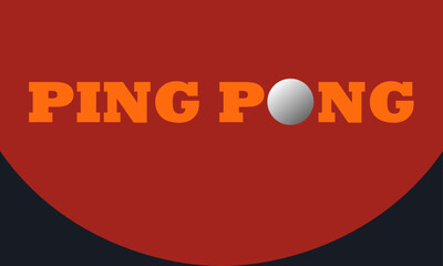 ping pong racket ball game tennis sport poster