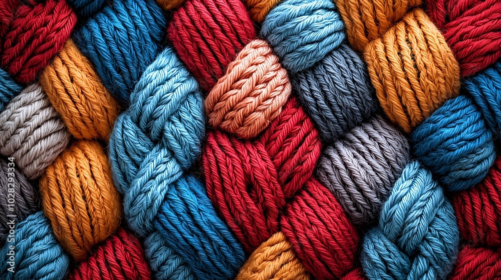 Leinwandbilder colorful knitted wool texture background pattern with high resolution top view copy space : generati