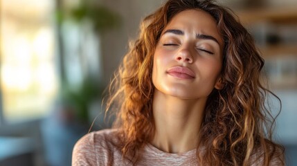 Obraz premium Young Woman Suffering From Neck Pain, Generative AI