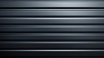 Obraz premium Dark metallic black corrugated texture with subtle reflections, ideal for industrial and modern design backdrops