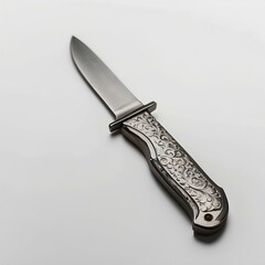 Stainless Steel Knife Isolated on White Background – Sleek and Modern Design