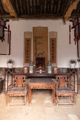 ancient Chinese residence decoration of The Ma Family Manor in Anyang, Henan