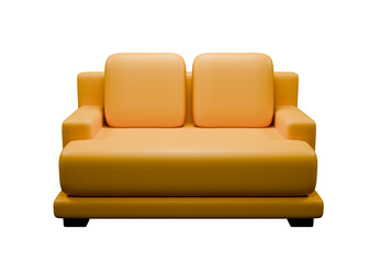 3d illustration design of sofa for any purpose, it's up to you