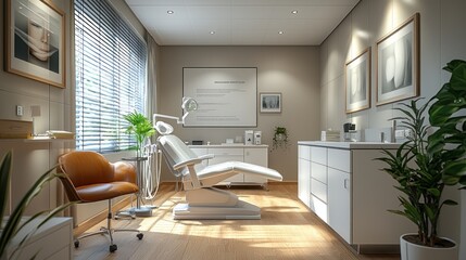 A consultation room where patients discuss scar removal procedures in a professional and informative setting.