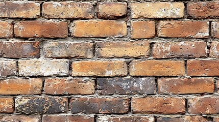 Fototapeta premium Aged brick wall background Copy space : Generative AI