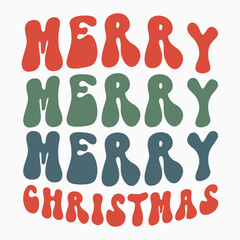 Merry christmas SVG retro t shirt design vector sublimation