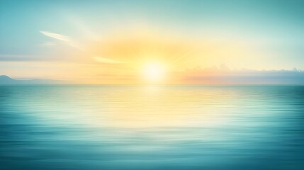 Fototapeta premium Glowing Sun Gradient with Ample Copy Space for Text Overlay