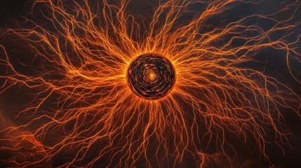 Dramatic Lightning Bolt Interaction