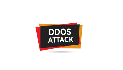 Ddos attack Countdown number banner templates. time icon. Vector Illustration 

