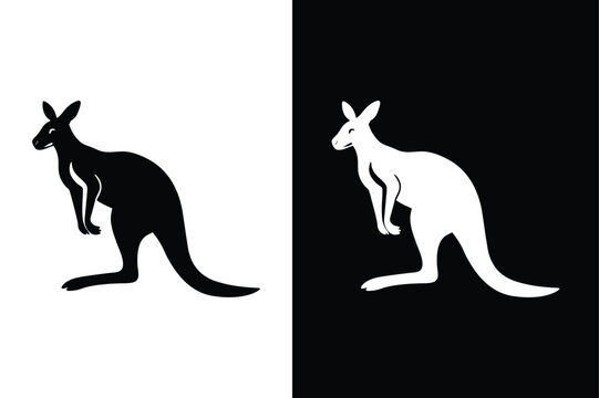 recommend clip art: Kangaroo Silhouette. Iconic Vector Illustrations for Your Designs