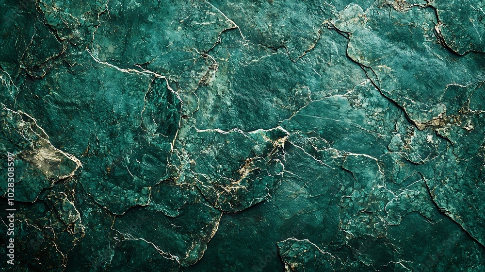 Leinwandbilder dark green stone background with high resolution top view copy space : generative ai