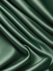 Obraz premium A vibrant emerald green background with smooth, satin-like texture, providing a sense of sophistication and calm