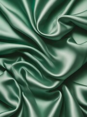 Obraz premium A vibrant emerald green background with smooth, satin-like texture, providing a sense of sophistication and calm