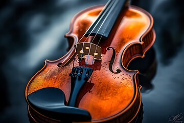 Fototapeta premium violin on black
