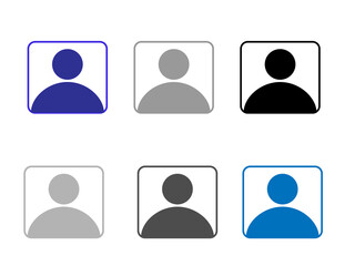 アイコン　人　セット　カラー