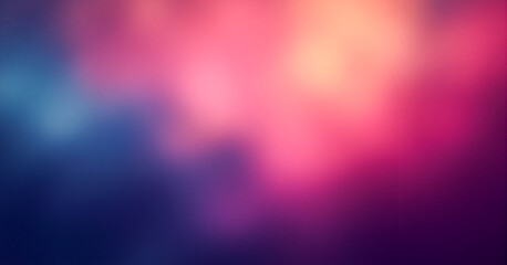 Fototapeta premium A soft blur of vibrant pinks, purples, and blues fades seamlessly, creating a smooth, dreamy gradient with a calming and serene atmosphere