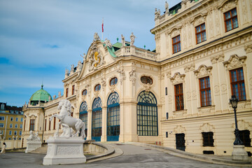 Obraz premium The Belvedere palace in Vienna, Austria