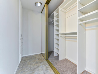 Modern residential interior closet