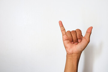 hand showing sign