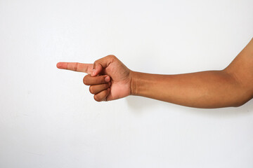 hand gesture pointing