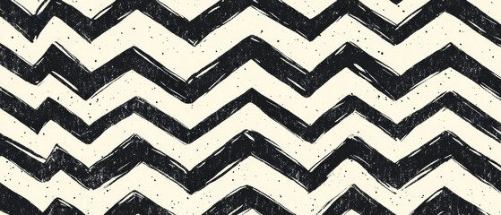 A black and white striped pattern with a zigzag line