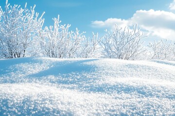 Obraz premium Winter season background full of white snow falling