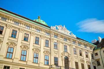Heldenplatz heroe's square building in vienna