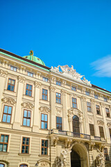 Heldenplatz heroe's square building in vienna
