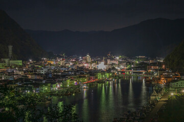 日本の静岡県下田市の港の美しい風景
