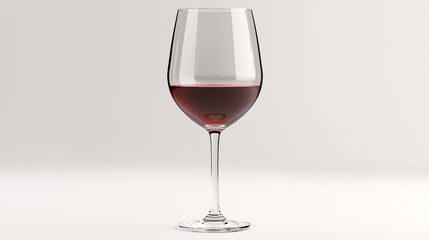 Red Wine Glass Elegance 