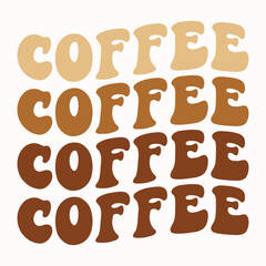 Coffee retro t shirt design vector sublimation