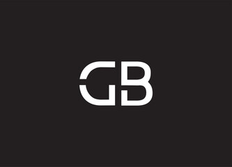 Obraz premium GB letter logo and initial logo design
