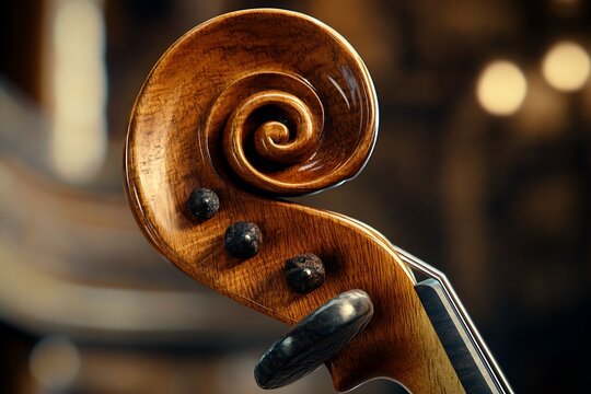 close up of a violin