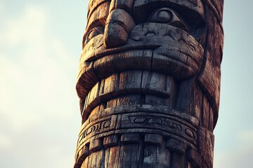 totem pole in the park