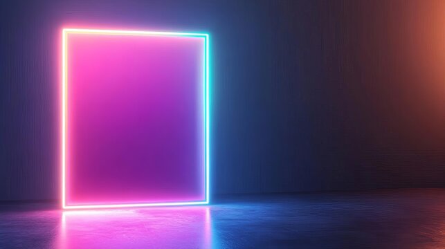 Blockchain transformation, virtual hologram display, futuristic setting, vibrant glow