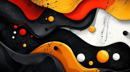 Obraz premium Abstract colorful wave pattern design