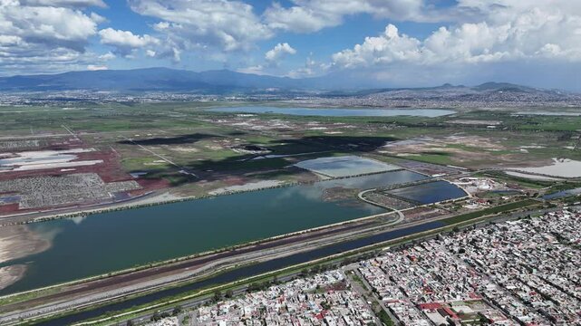Drone footage of the Texcoco Ecological Park