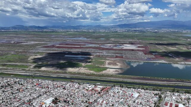 Drone footage of the Texcoco Ecological Park