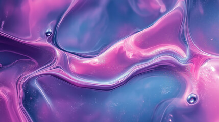 Abstract Marble Artwork with Flowing Liquid Streaks