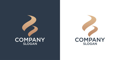 collection of letter b abstract monogram logo design vector © anello