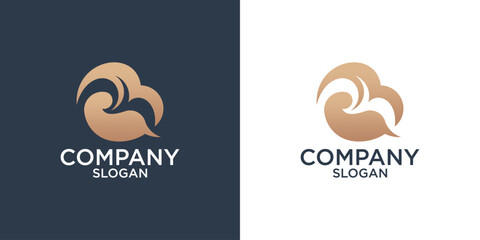 collection of letter b abstract monogram logo design vector