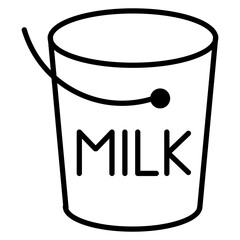 Milk Bucket Icon
