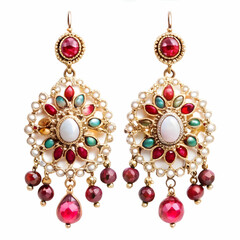 ear ring image on white background